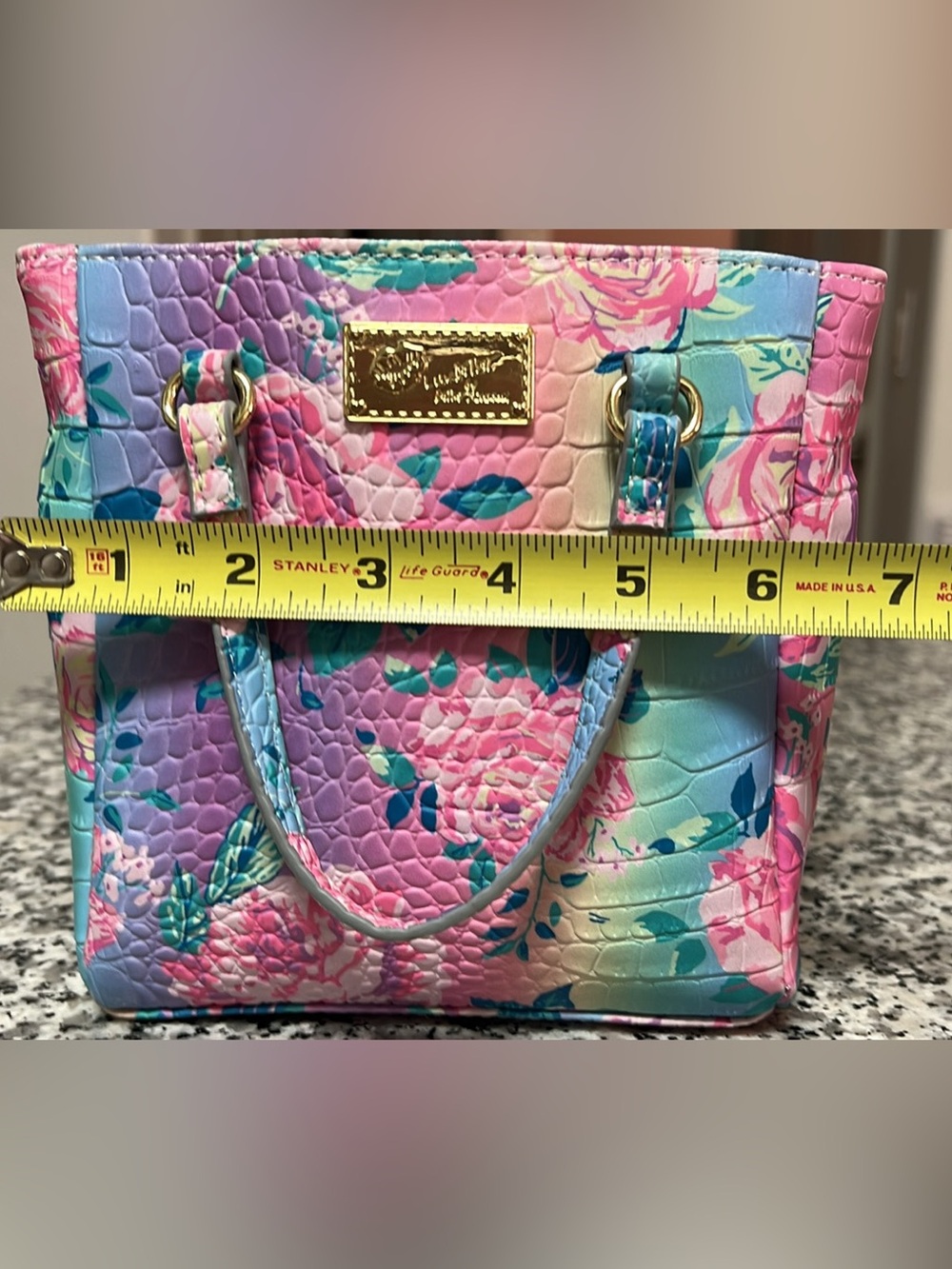 Betsey Johnson Floral Croc Crossbody Bag/Purse - Picture 16 of 16